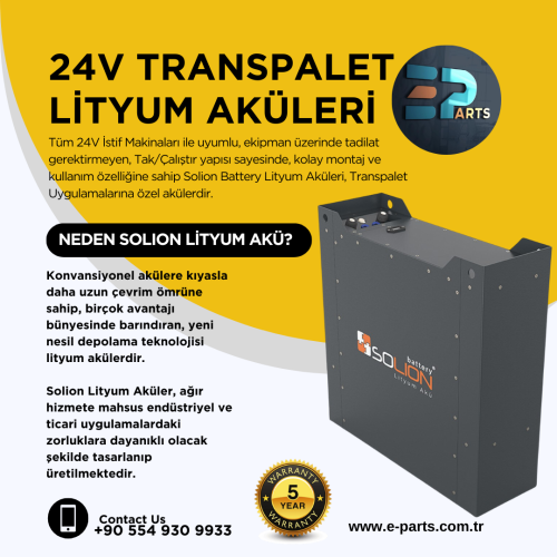 24V İstif Makinesi Lityum Akü