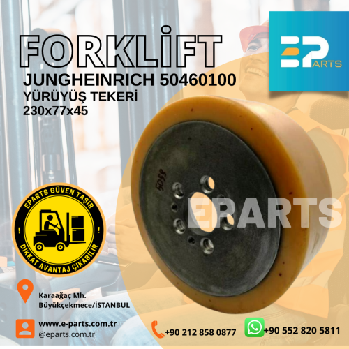 JUNGHEINRICH 50460100 YÜRÜYÜŞ TEKERİ 230x77x45