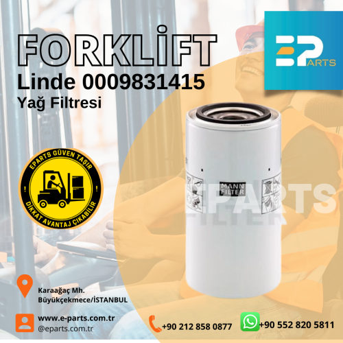 Linde 0009831415 Yağ Filtresi