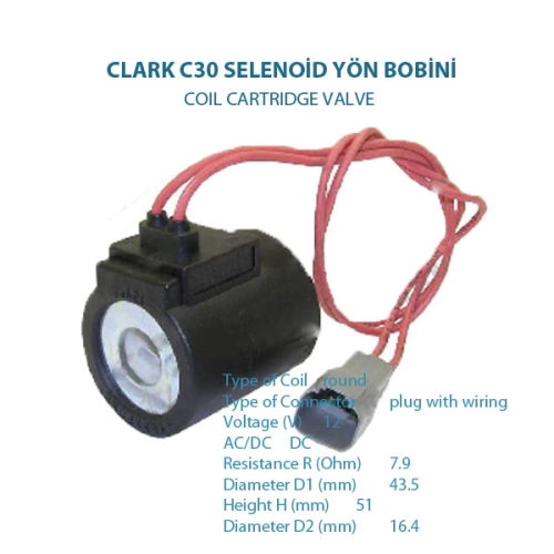 CLARK C30 SELENOİD YÖN VALFİ